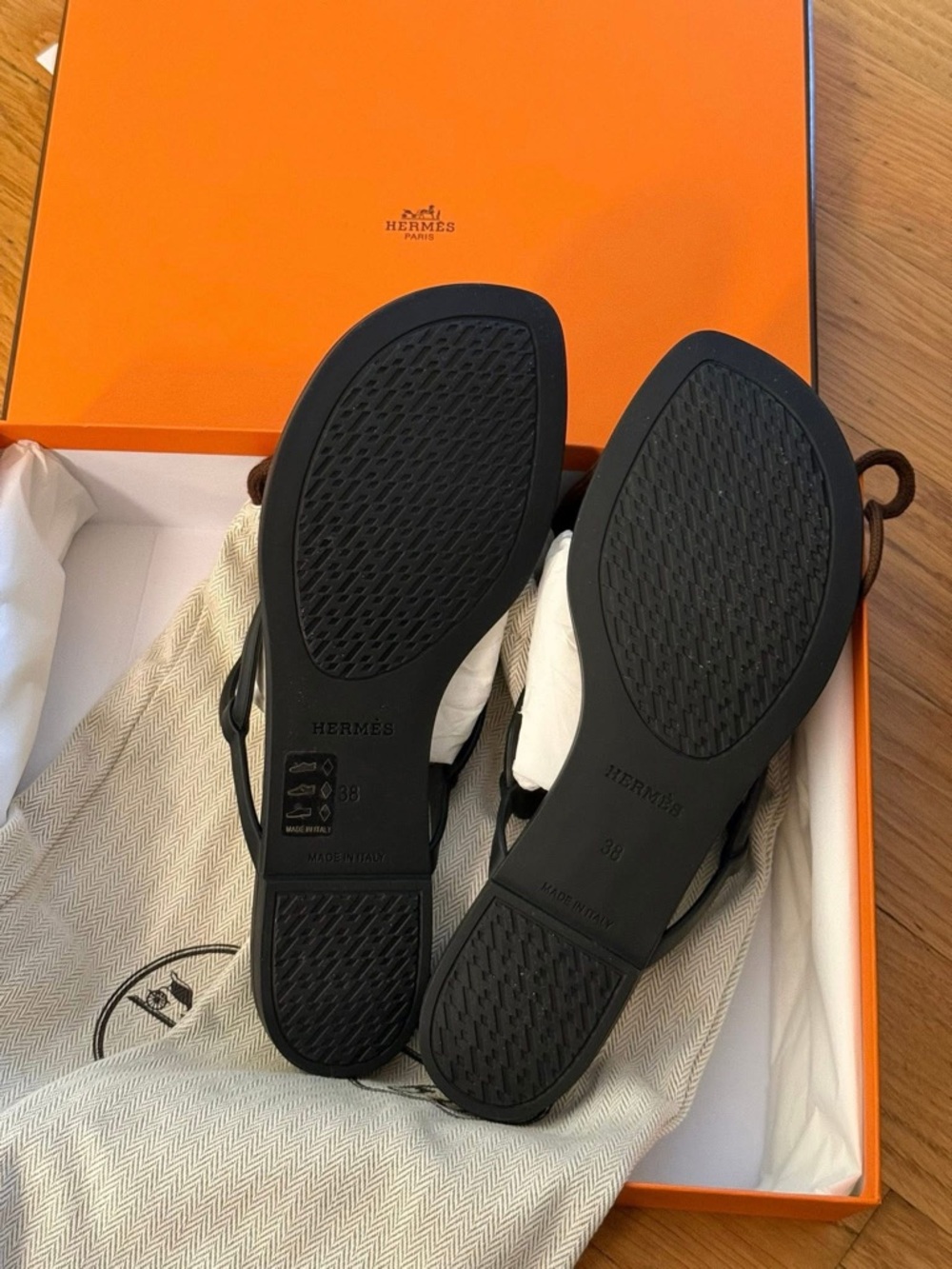 Hermes Black egerie Sandals - Picture 2 of 3